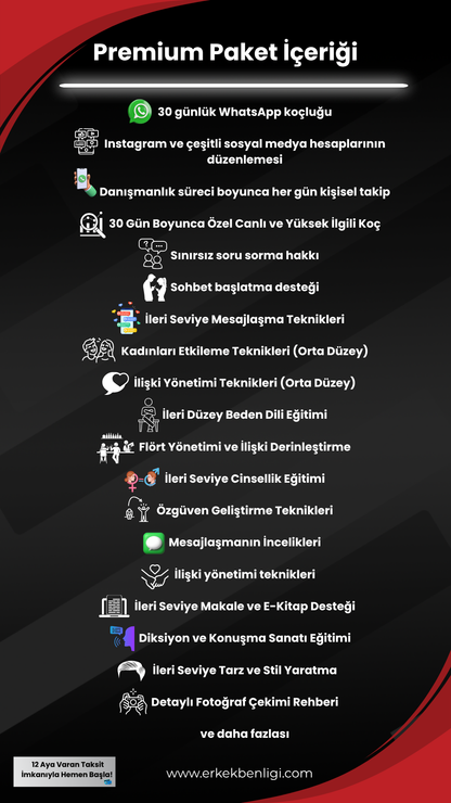 Erkek Benliği | Premium Koçluk Paketi!