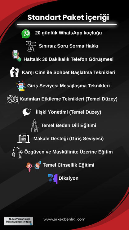 Erkek Benliği | Standart Koçluk Paketi!