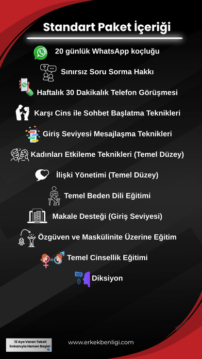 Erkek Benliği | Standart Koçluk Paketi! - Erkek Benliği